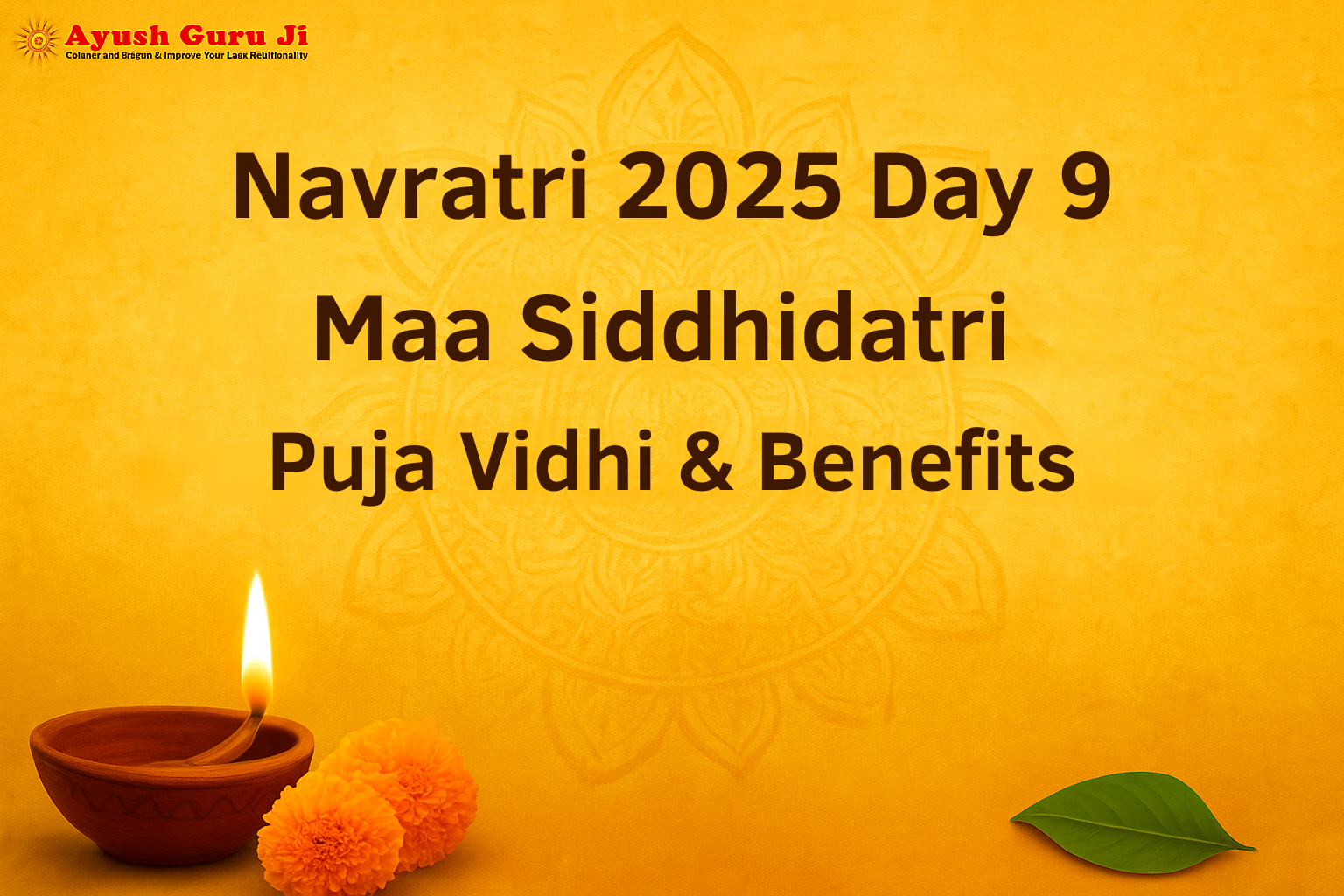 Navratri 2025 Day 9: Maa Siddhidatri Puja Vidhi & Benefits